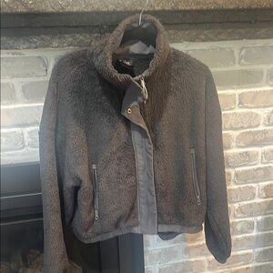 Vuori  Green Teddy Jacket Plush Fleece